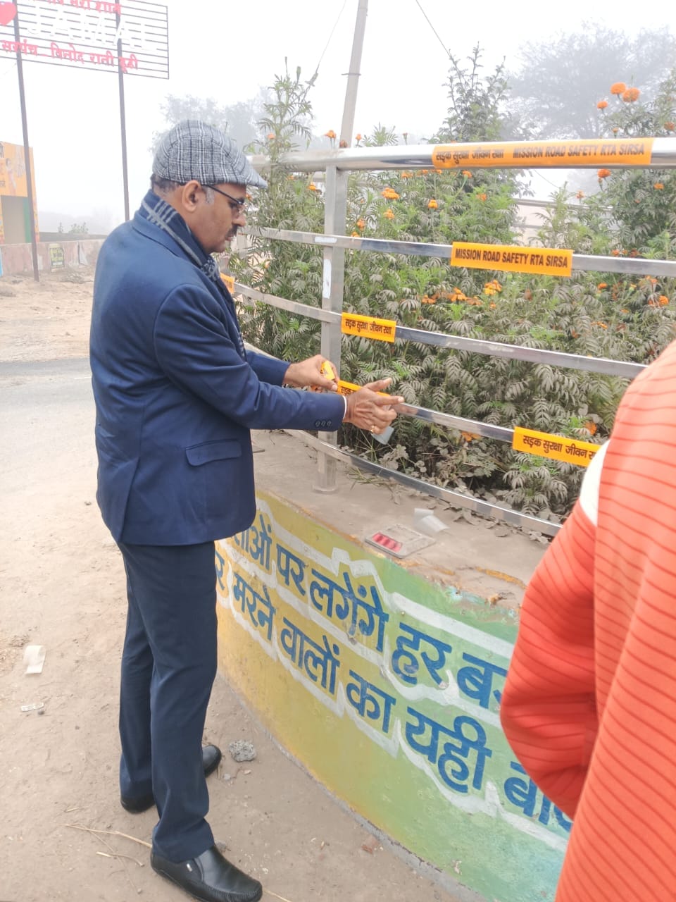 The CEO himself installed reflectors after the accident and made people aware.