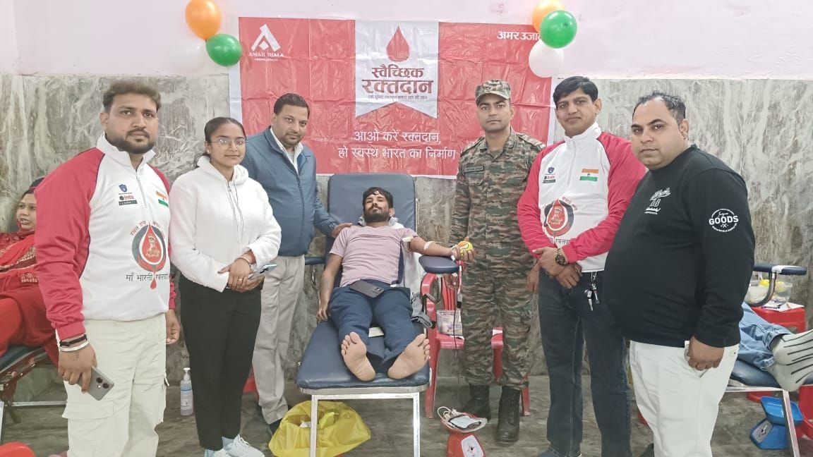 109 donated blood in the camp for the army