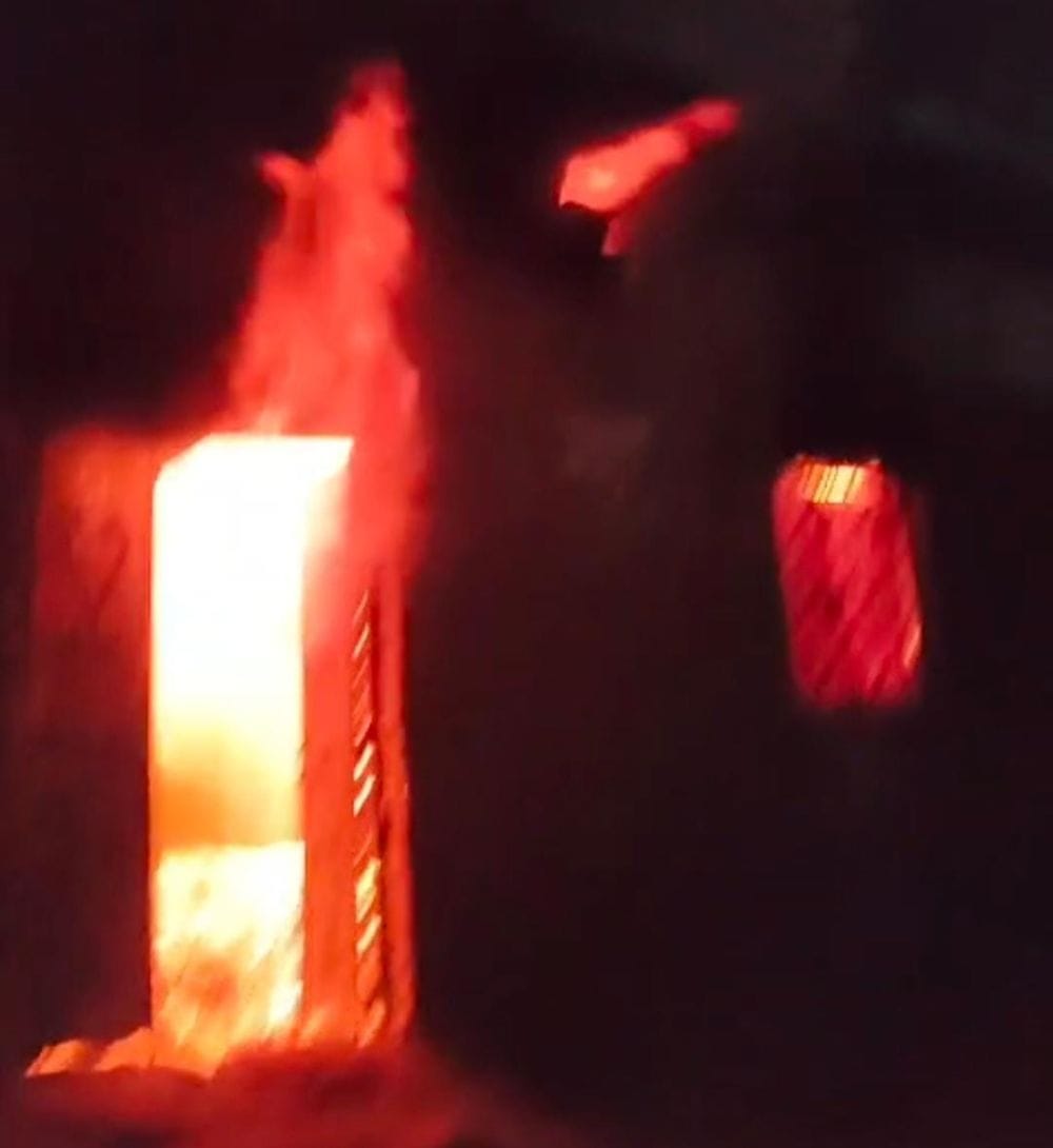 A disabled man was burned alive when a fire broke out in his house while he was sleeping.