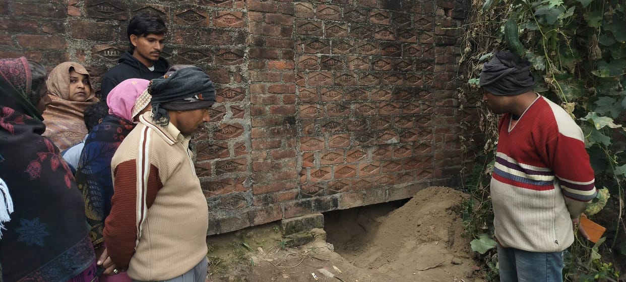 The body of a farmer who had gone to guard his crop was found in a minor.