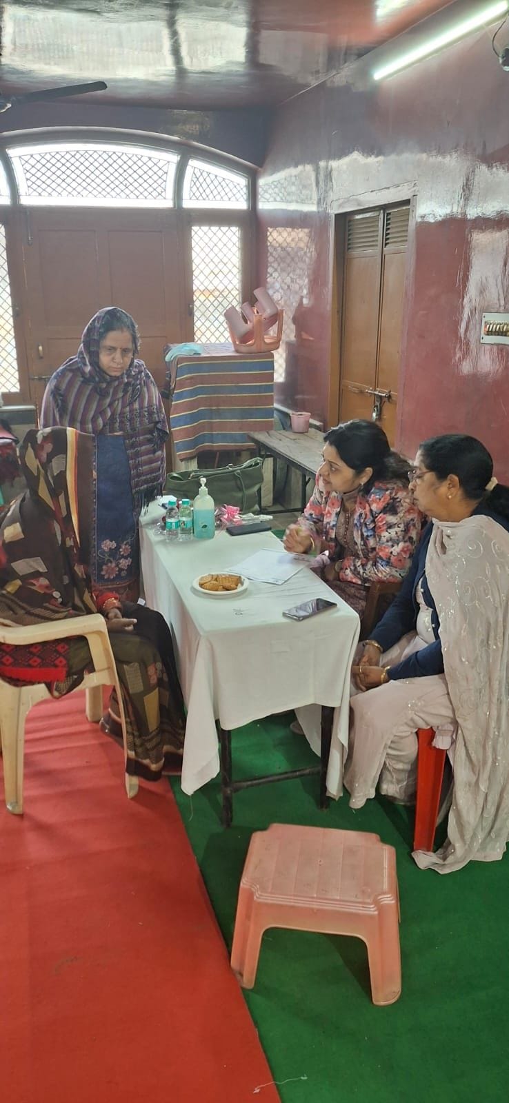 200 patients were examined at the medical camp.