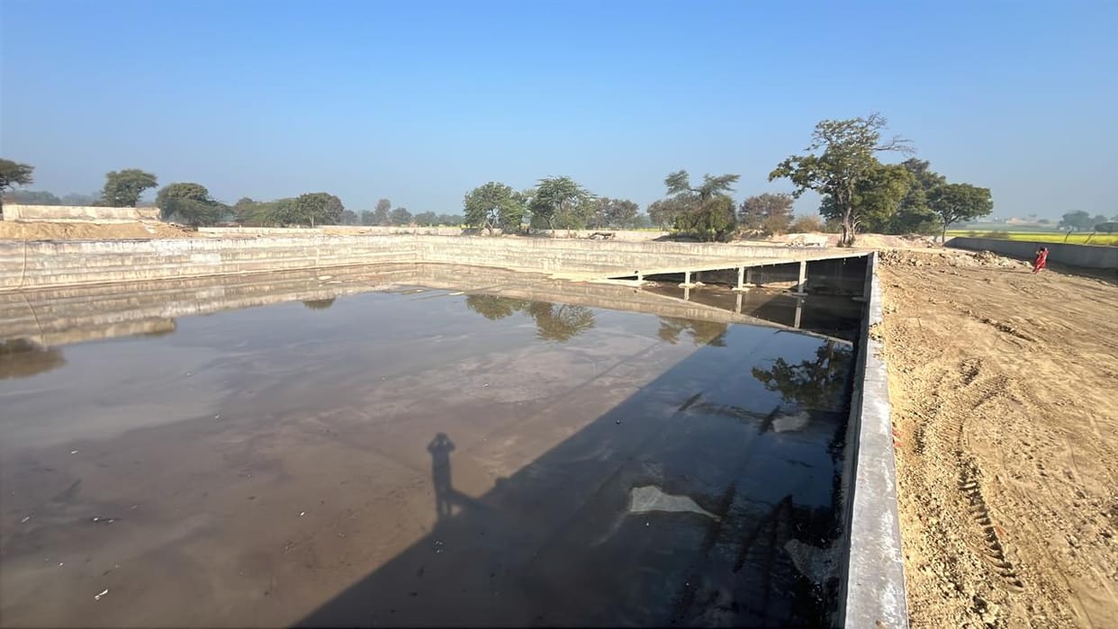 Construction of a new water tank in Phogat village will be completed by February.