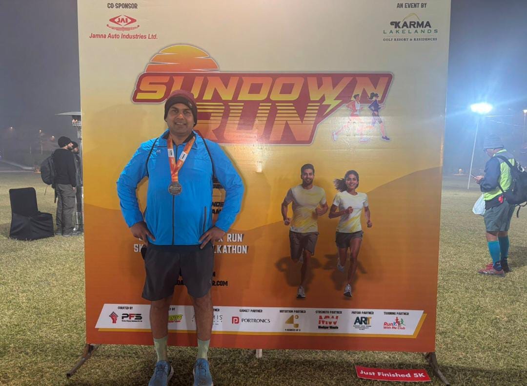 Former Captain Puneet Sharma became an example of determination and fitness.