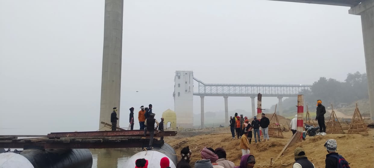 Work on building the pontoon bridge from both the borders has started and it may be operational by 25th.