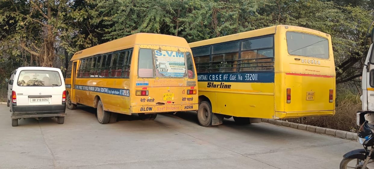Two school buses operating without proper documents have been impounded.
