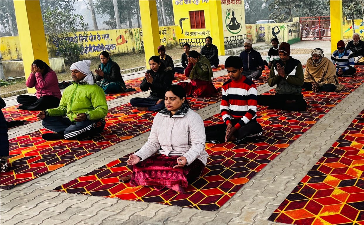 Yoga was performed on International Meditation Day