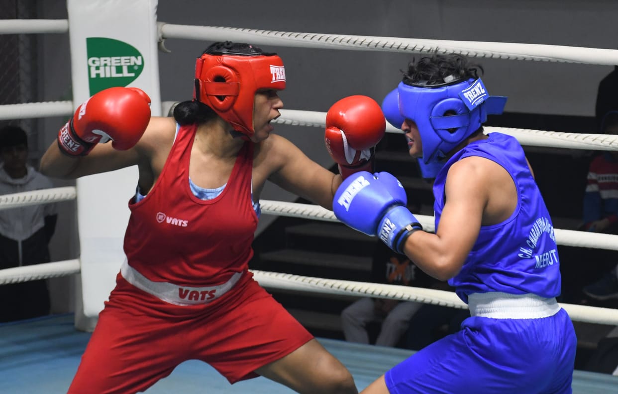 Rinki, Kajal and Rashmi made it to the next round in boxing