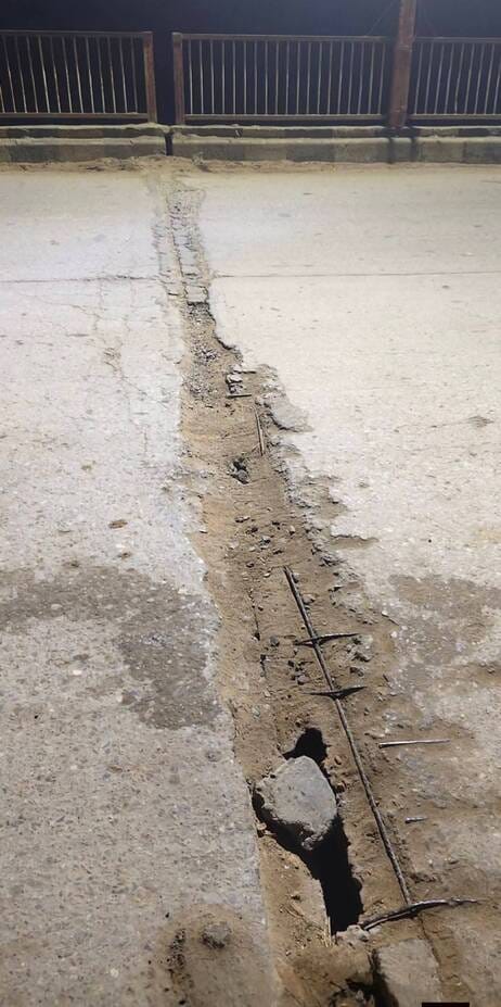 Damaged joints on the bridge in Bhatni Nagar are inviting accidents.