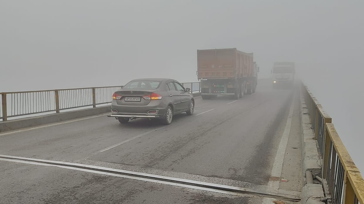 Schools reopened amidst dense fog, leaving young children shivering in the cold.
