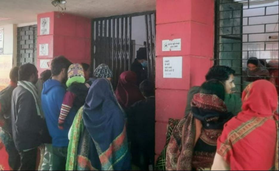 Patients are sweating while getting X-ray done through portable machine