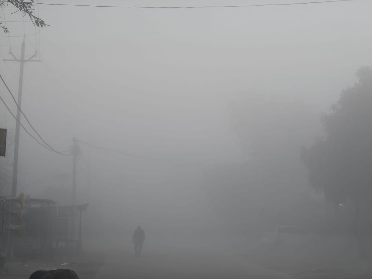 The fog added to the problems, and people shivered in the biting cold.