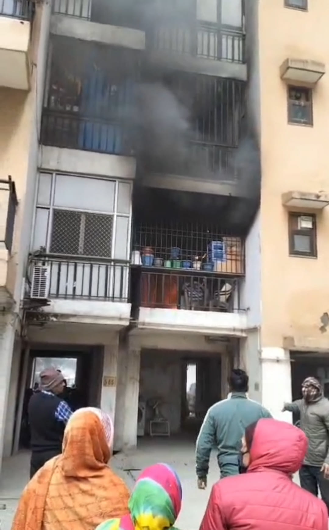 Fire broke out in a plywood warehouse and a society room.