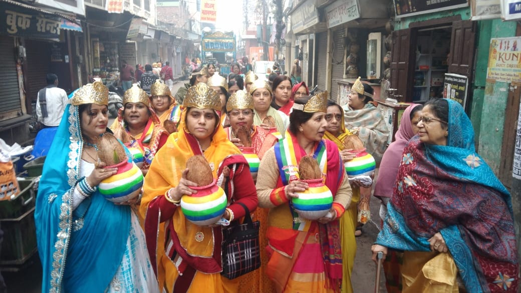 A grand Ghat Yatra was taken out, Siddhchakra ritual started today