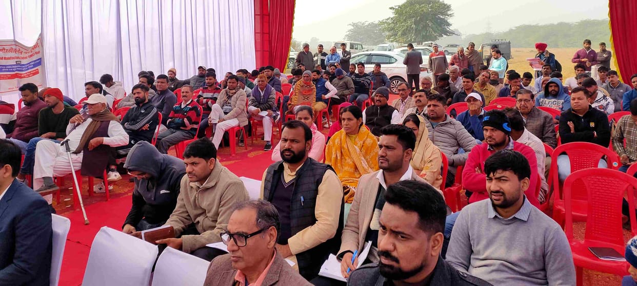 In the first phase, 55,000 people will get employment. Villagers asked how much will the locals get. The DC said there is no such provision