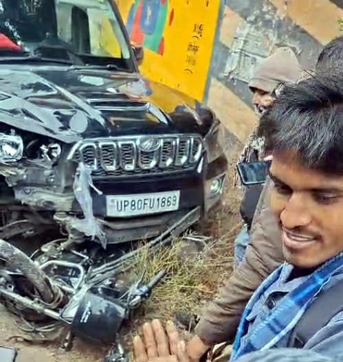 Two bike riders injured in car collision