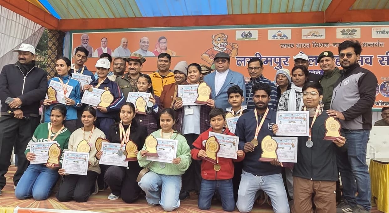 Ravi and Srishti won the five-kilometer Run for Ram marathon.