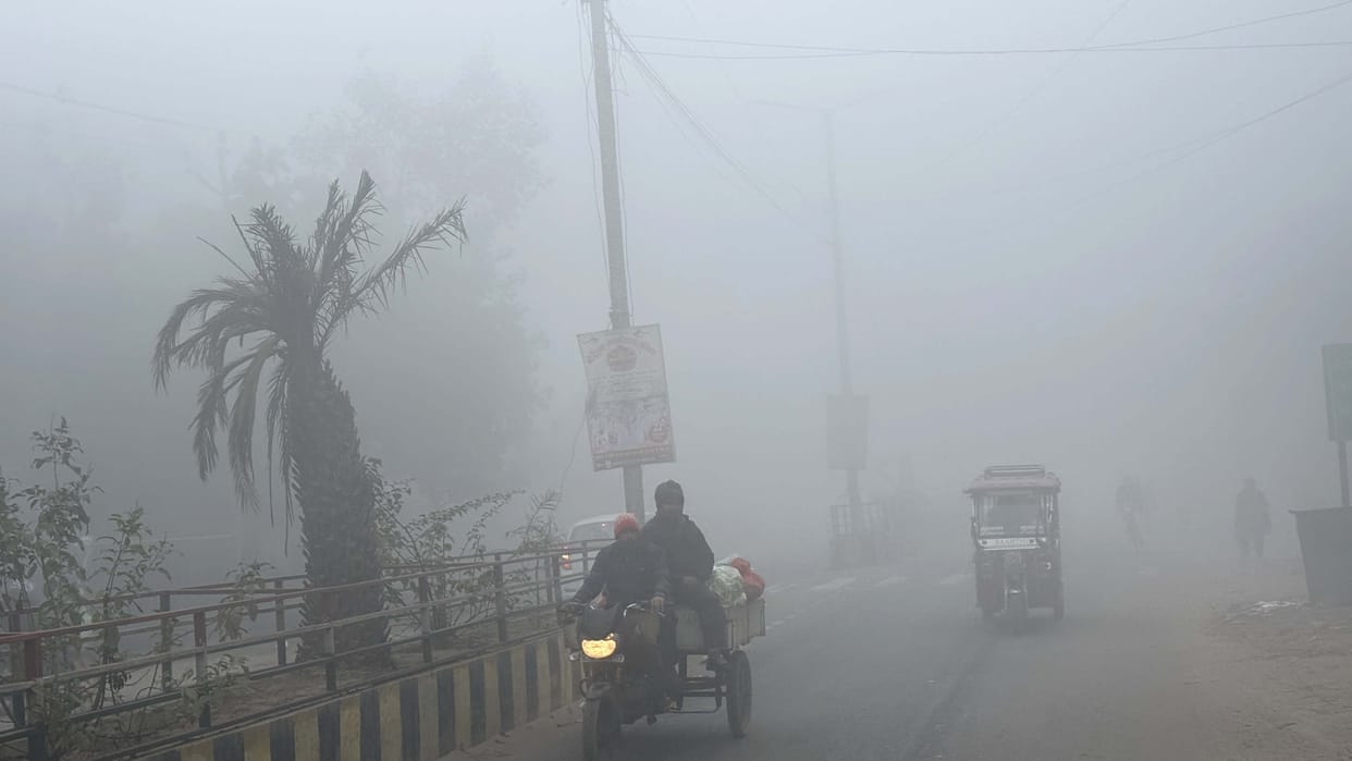 Fog slows down the speed of vehicles