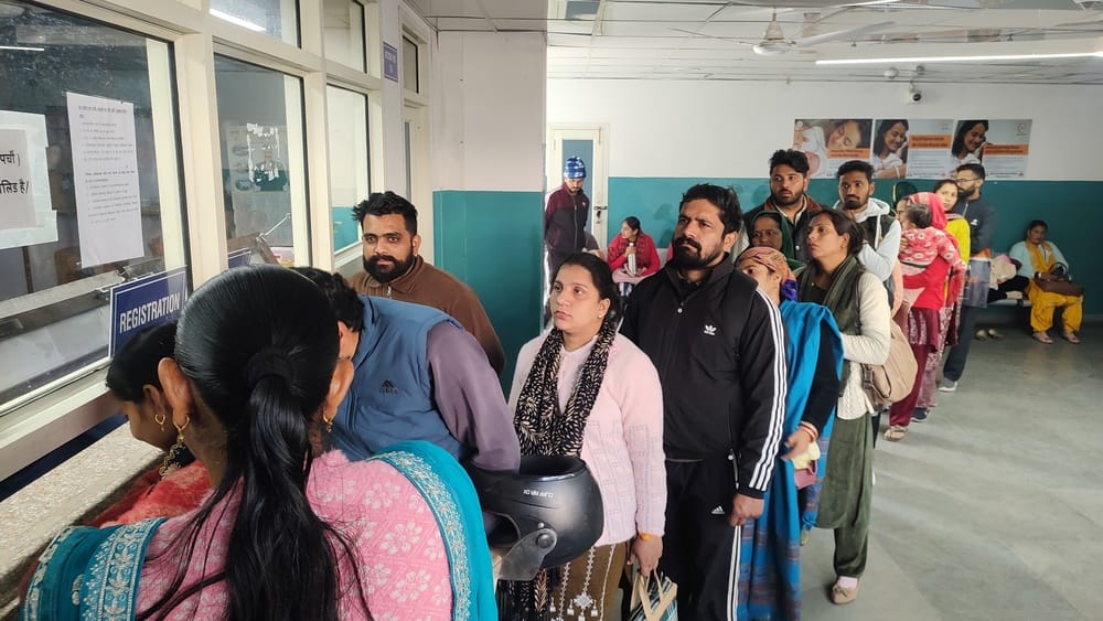 Crowds gathered at the regional hospital, queues formed outside the prescription counter.