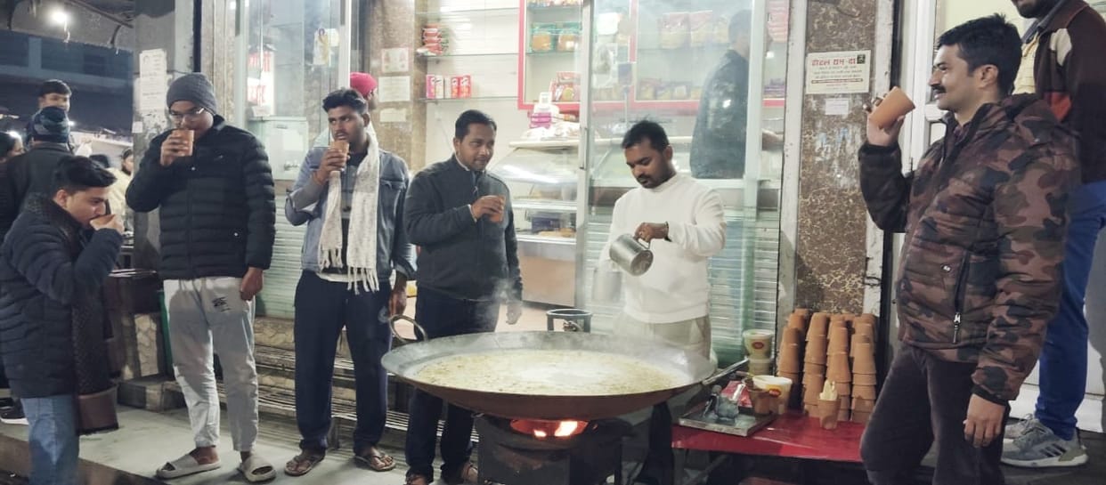 Egg and saffron milk business heats up in the harsh winter