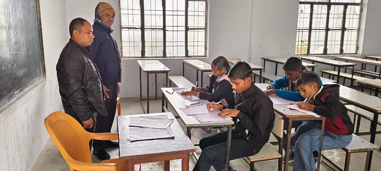 Students showcased their talent in the Olympiad examination.