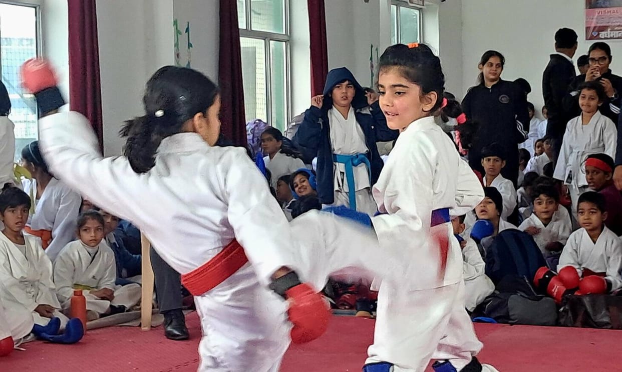 Bobby won the gold medal in the open challenge at the state-level Karate Championship.