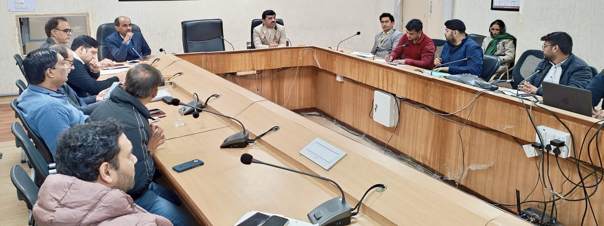In the road safety meeting, the ADC gave instructions to the officials.