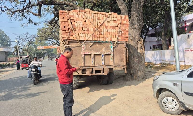 ARTO seized five vehicles including a bulldozer.