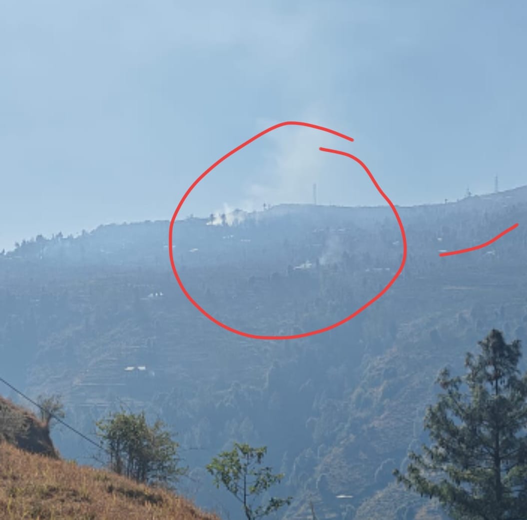 Gardeners in Chaupal continue to burn waste in their gardens