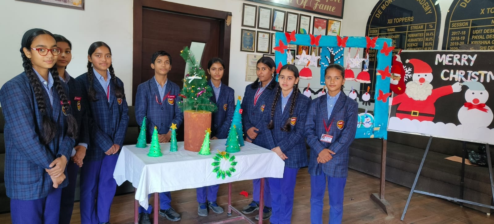 Children celebrated Christmas Day