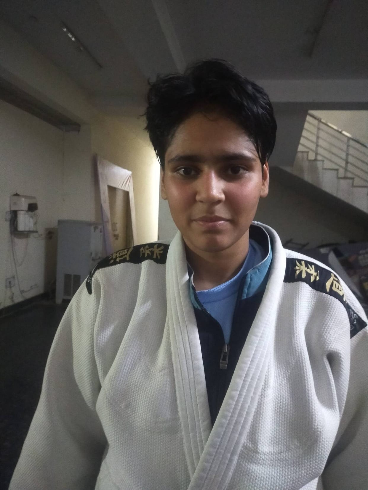 She was taught judo for self-defense, and now she aspires to bring home a gold medal for the country.