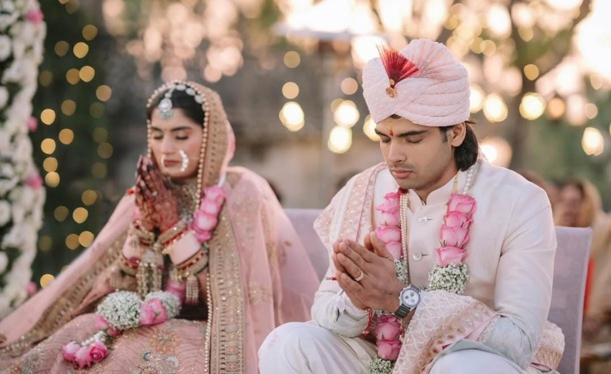 Olympic medalists Neeraj Chopra and Himani Mor will host three receptions 11 months after their wedding.