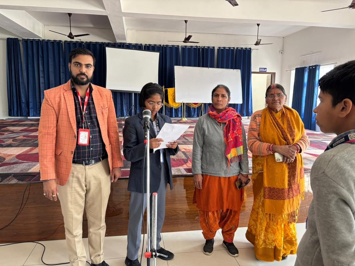 Students were made to take an oath against child marriage.