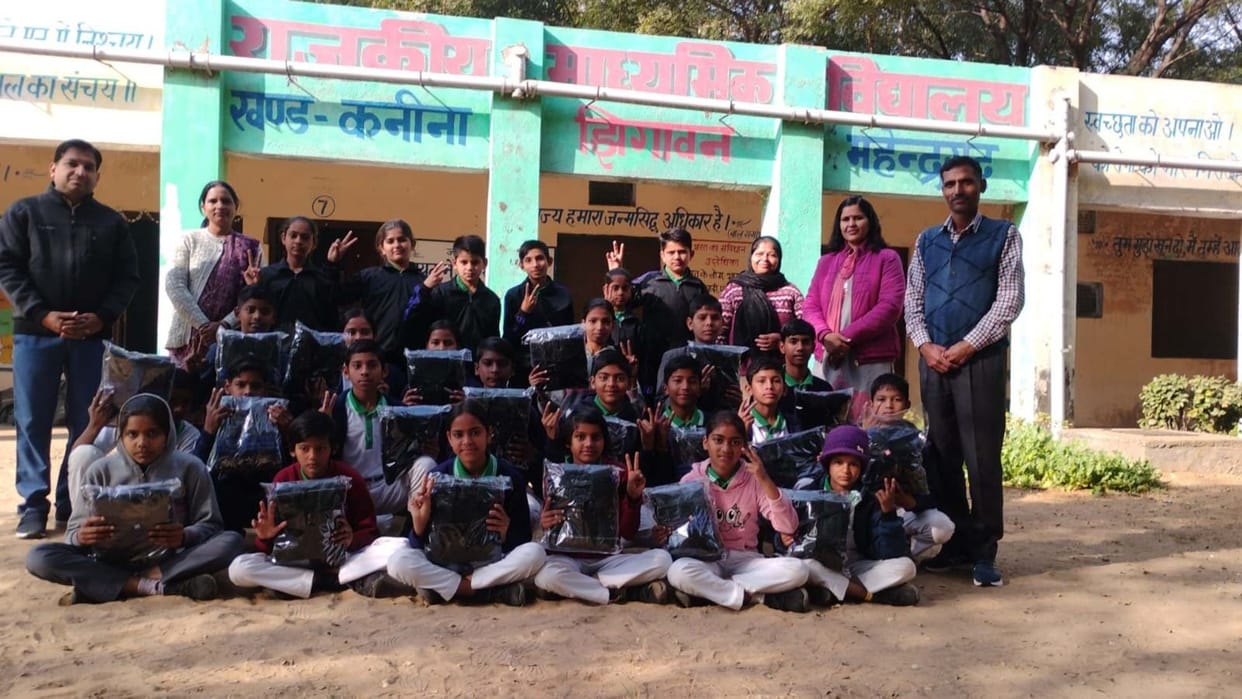 164 villagers underwent eye examinations at the camp.