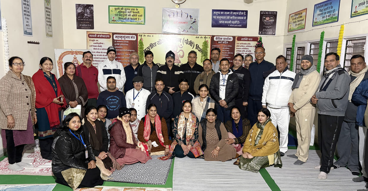 Message given about the importance of yoga and meditation