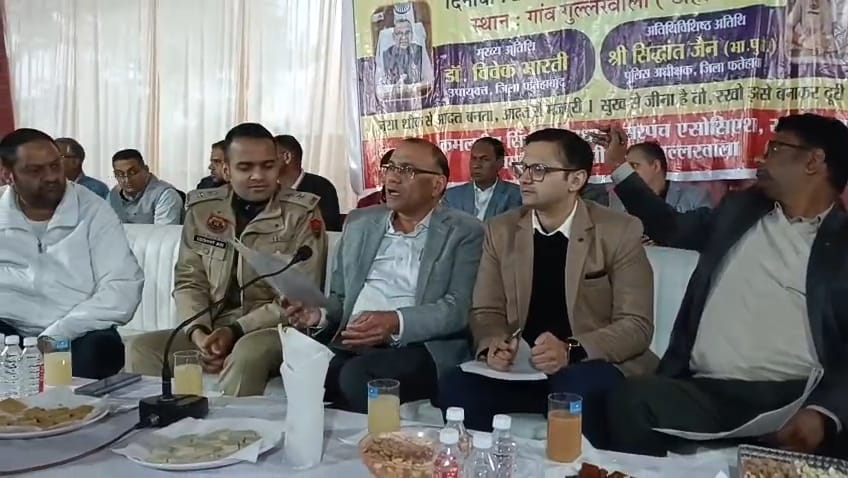 Some raised the issue of ration card cancellation and some raised the issue of pension related problems.