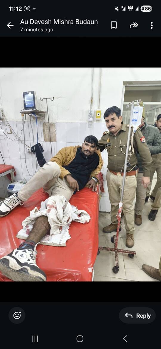 Three notorious criminals were apprehended in a police encounter; they sustained injuries from gunshot wounds.