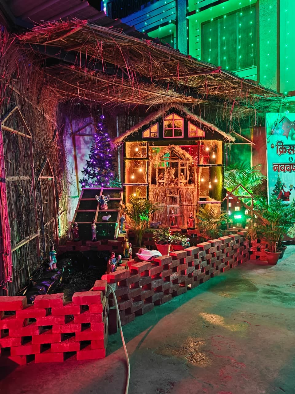 Lord Jesus was born at the stroke of 12, and people celebrated with joy.