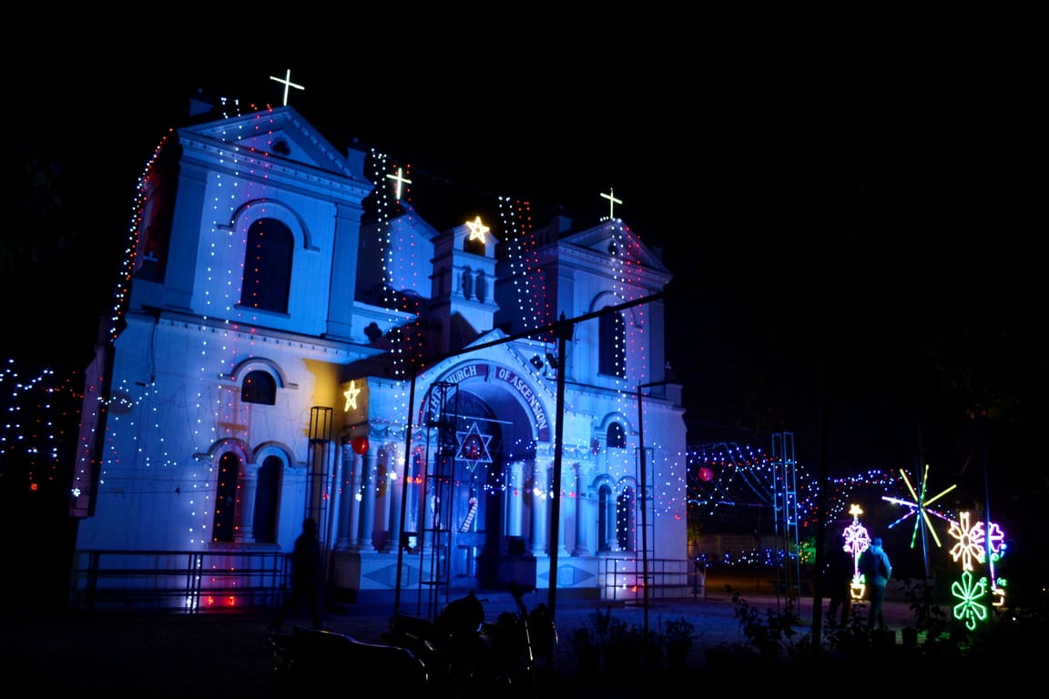 Christmas celebrations are in full swing, with the church all decked up.