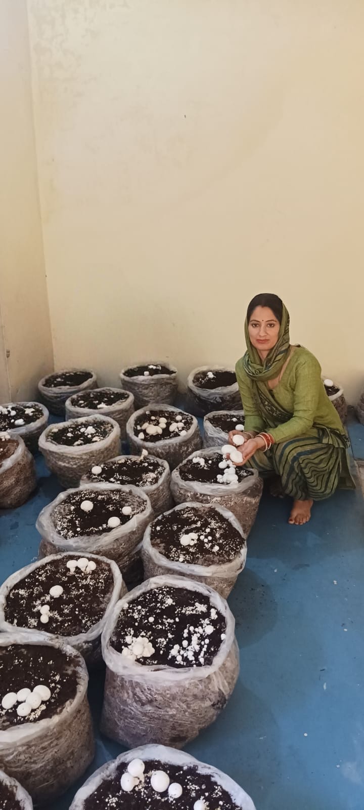 Madhu Bala of Thathal changed the direction of her life by cultivating mushrooms.
