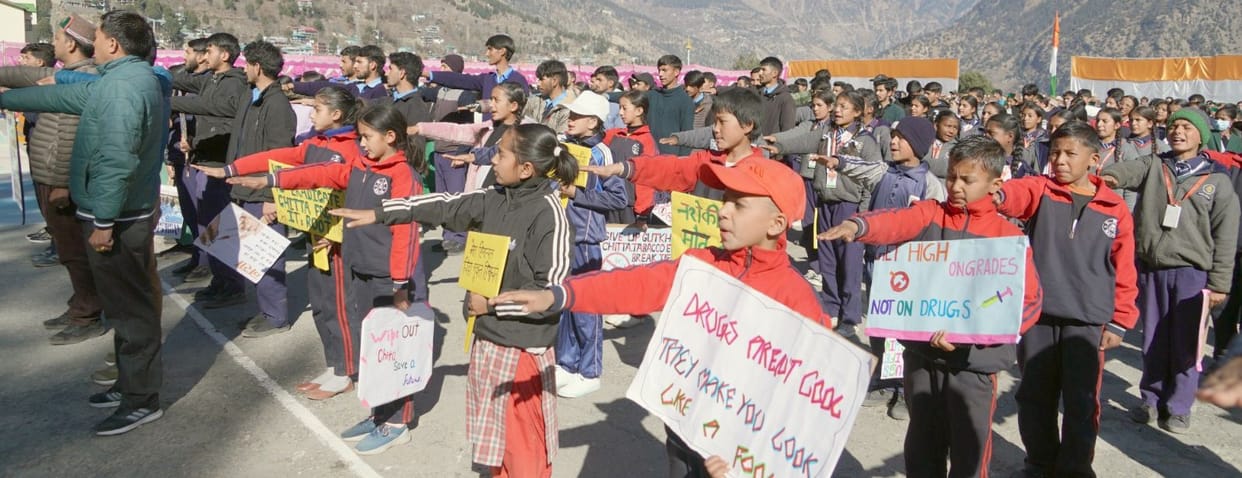 Anti-Chitta rally in Reckong Peo gives message of de-addiction