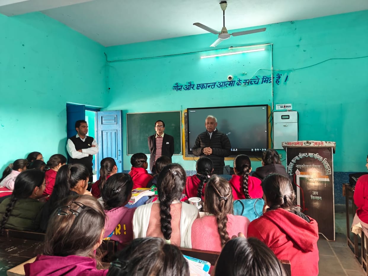 He is going from village to village and inspiring children to study Sanskrit.