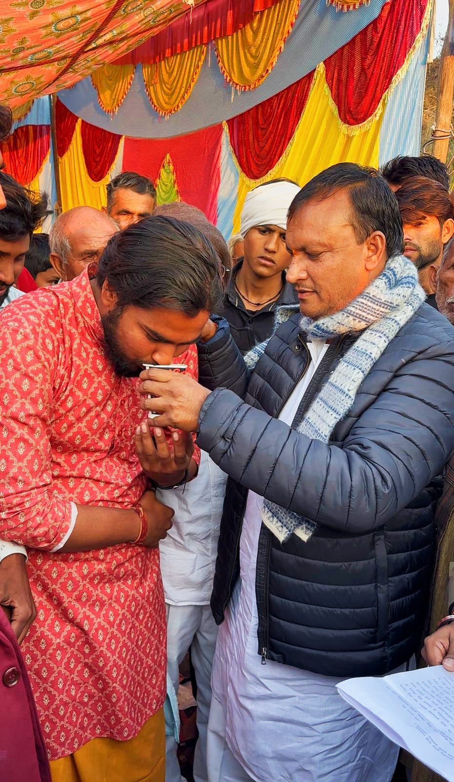 The villagers' protest ended after assurances from the Chairman and the ACDM.