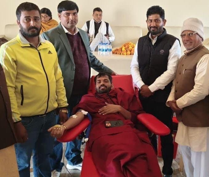 120 young people donated blood at the camp.