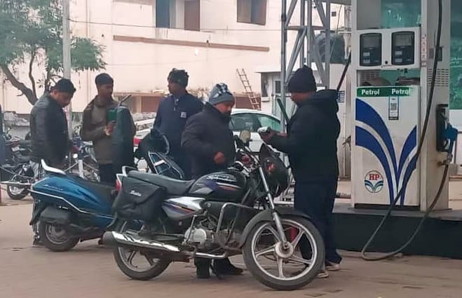 On the very first day, the order was completely disregarded... petrol continued to be sold to people without helmets.