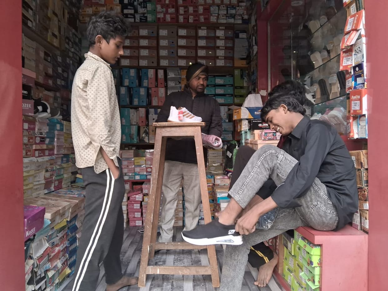 Shoe business shines with cold weather