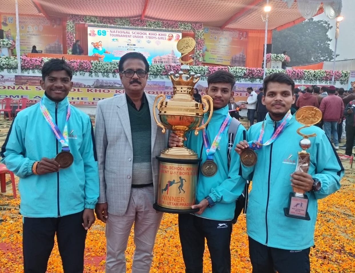 Players from the district showed their strength, Uttar Pradesh became the national champion of Kho-Kho.