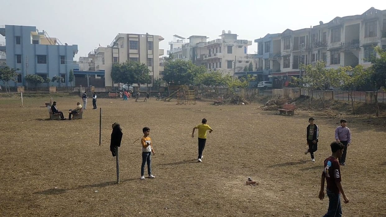 The parks in the HUDA sector, which had been in a dilapidated condition for 6 months, have regained their vibrancy.