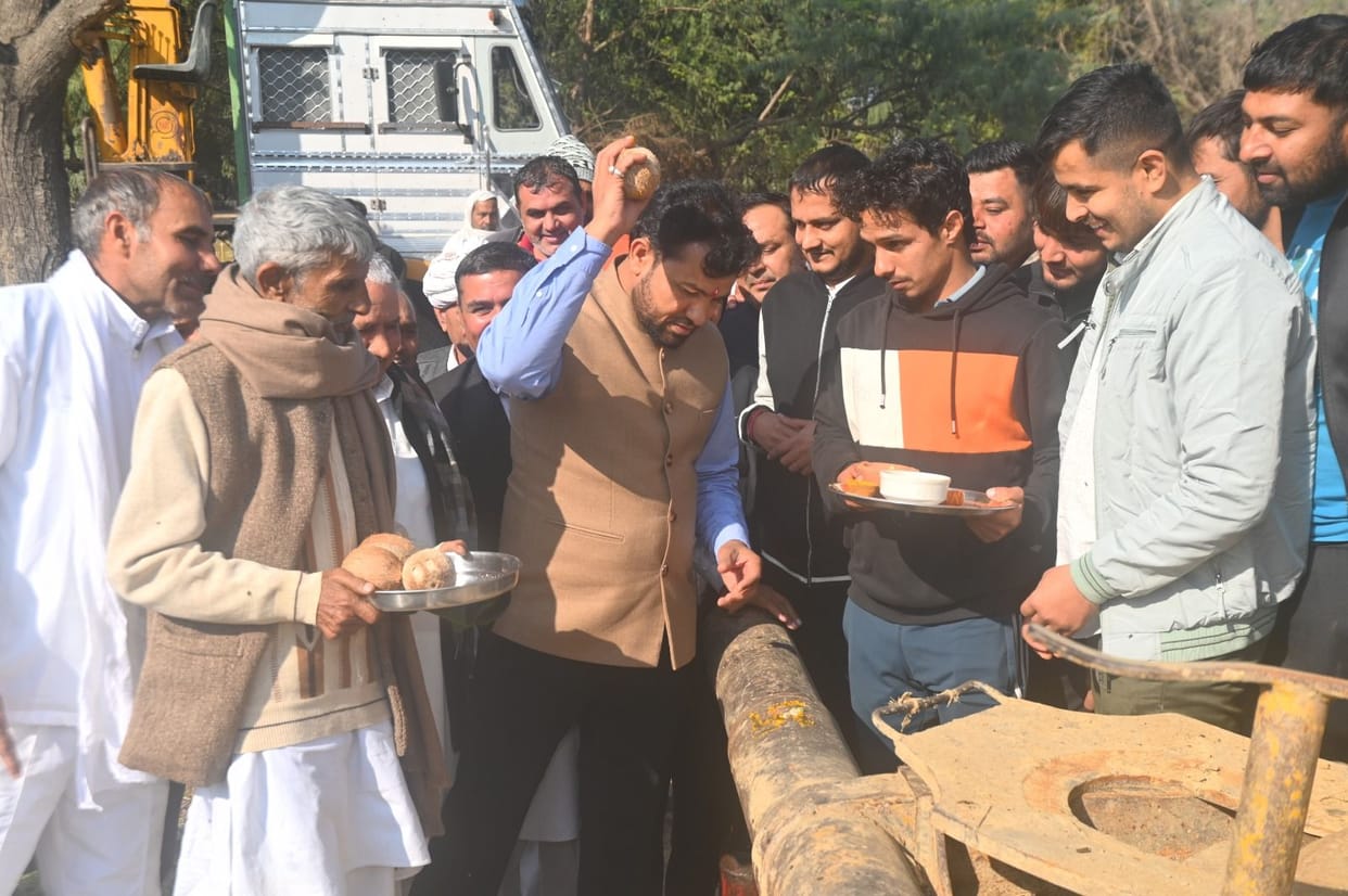 Foundation stone laying of Sub Health Centre and inauguration of tube well