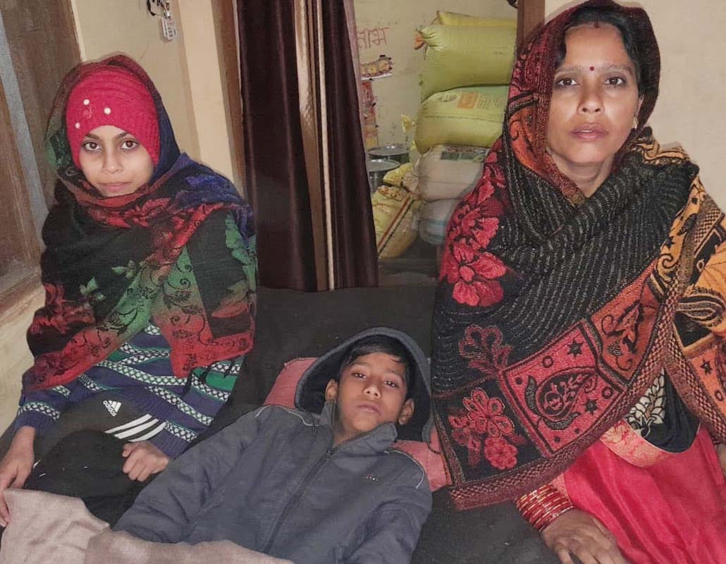 Several children in Haripur are suffering from fever and rashes.