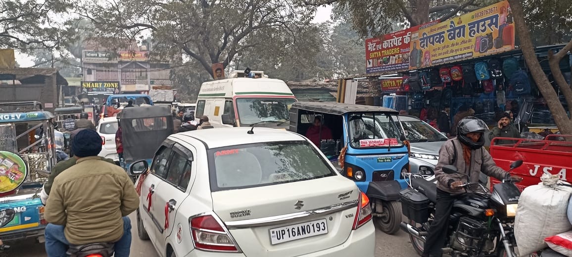 Traffic system disrupted, people troubled by traffic jams.